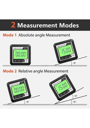 Pazly Tabanlı Seviye Seviye Protractor Ölçer Ölçer Mıknatıslı Lcd Kutusu İnkılometre Hassas Elektronik Dijital Bulucu Açı Açı Gf