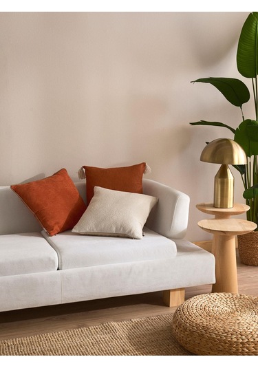 Clementine Glow 3'lü Kırlent Kılıf Seti Turuncu