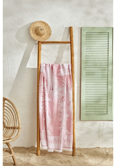 Karaca Home Palm Tree Plaj Havlusu Mercan 200.22.11.0319