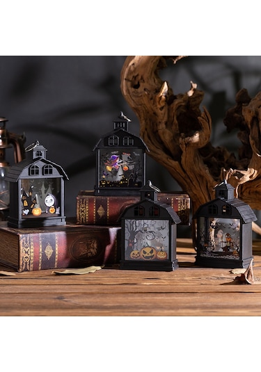 Geeroyoo Korku Atmosferi Için Kasa Figürlü Kreatif Led Gece Lambası - Halloween Partisi Dekorasyonu Çok Renkli