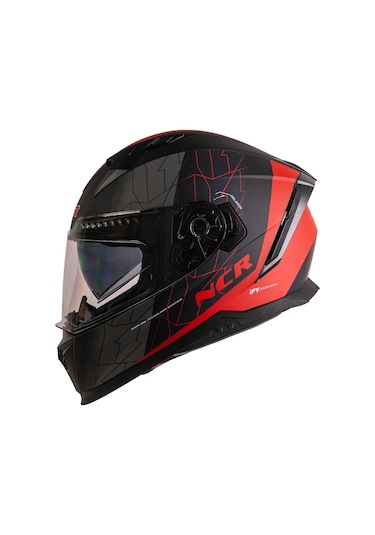 Ncr Stream Kırmızı Full Face Kapalı Kask Ece-06 Kırmızı Kırmızı