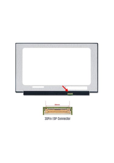 Lenovo Uyumlu Ideapad L3-15Itl6 Ekran 15.6 Slim 30 Pin Panel Ips 350Mm