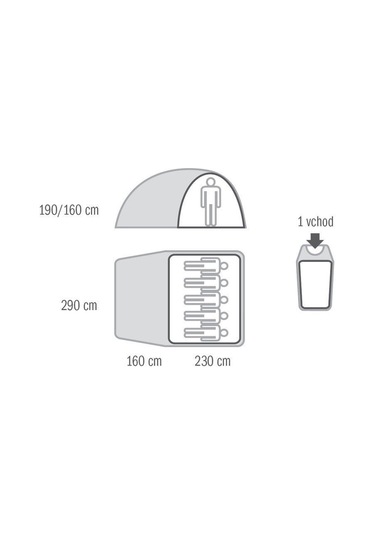 Husky Bigless 5 Kisilik Çadır Çok Renkli