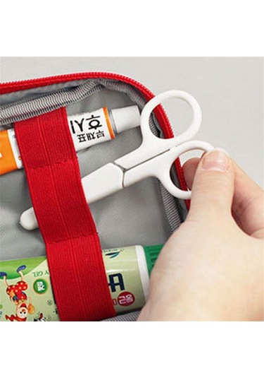 Sones Seyahat İlk Yardım Çantası Ev Acil Durum Hayatta Kalma Kurtarma Kutusu Kırmızı