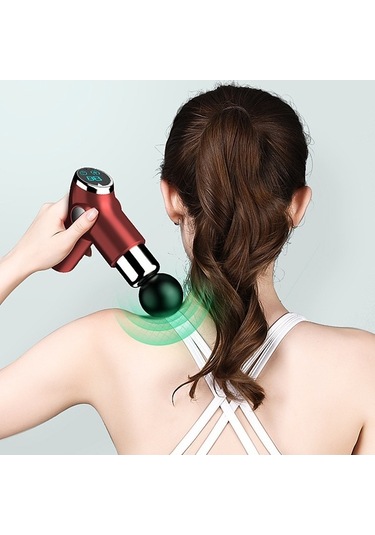 Createtech Usb Titreşimli Dinlendirici Moveevo Mini Masaj Makinesi Küçük Kas Fitness Fasya Elektrikli Darbe Aleti Siyah