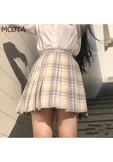 3 Adet Kadın Anime Okul Üniforması Seti Yaz Jk Kısa Gömlek Ceket Etekler Takım Elbise Gri