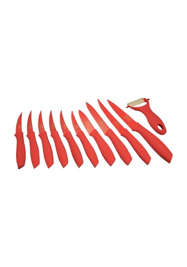 Rooc 11'li Bıçak Seti Seramik Kaplama Ns001 - Mor