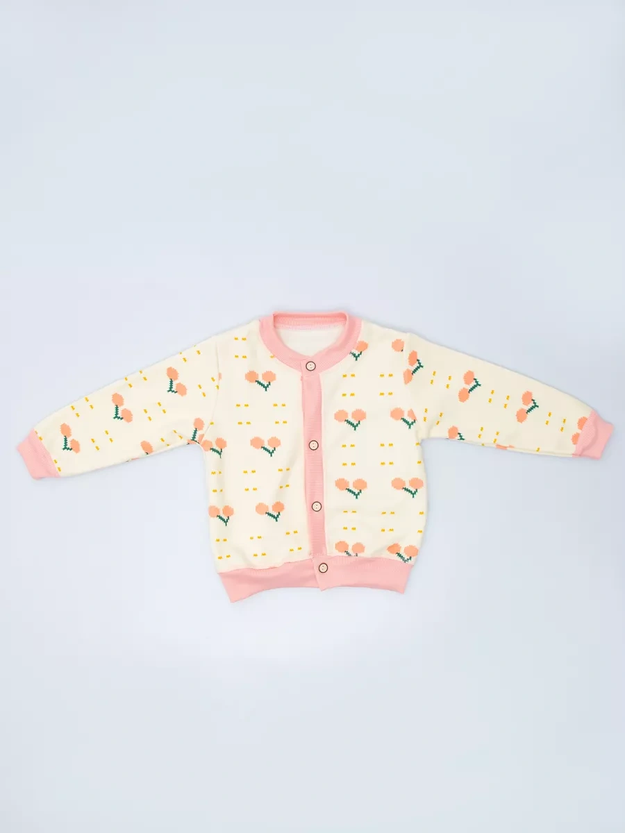 Lubimye Malysi Düğmeli Polar Kazak 247747158 Turuncu