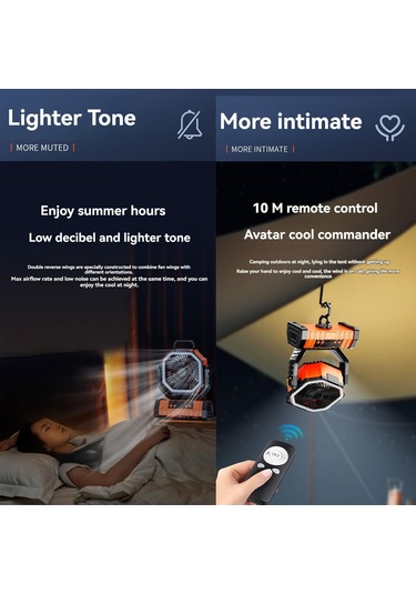 Jialan Kamp Fanı Asma Tavan Vantilatörü Işıklar İle Çok