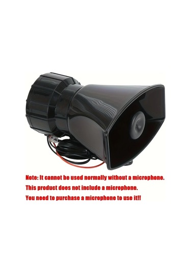 Xuweiwei 12v Hoparlör Ve Mikrofonlu Araç Alarmı - Yüksek Sesli Motosiklet Alarmı, Abs Malzeme