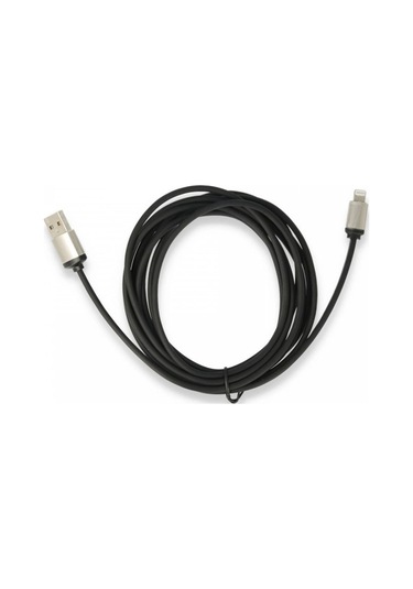 Büro Ev Ofis Cep Telefonu İçin Siyah 3mt Usb To Apple Uyumlu iOS Data Şarj Kablosu