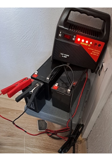 Pogod 6 Volt 12 Volt 6 Amper Ledli Göstergeli Akü Şarj Cihazı Taş