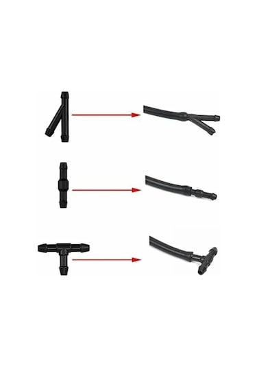 3m Sıvı Hortumu Ve Nozul Seti İle Silecek Sıvısı Tahliye Kiti B Diğer