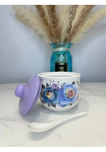 Homeksu Seramik Kaşıklı Şekerlik 341545236 Beyaz