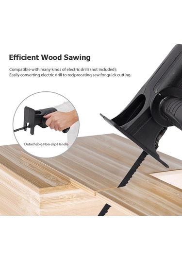 3 Değiştirilebilir Testere Bıçağı İle Elektrikli Matkap - Tilki Kuyruğu Testere Adaptörü Elektrikli Matkap Modifiye Alet