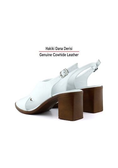 Erkan Saçmacı Soleil Beyaz Hakiki Dana Derisi Çapraz Bantlı Kalın Topuklu Rahat Günlük Sandalet Beyaz Erkan Saçmacı Soleil Beyaz Hakiki Dana Derisi Çapraz Bantlı Kalın Topuklu Rahat Günlük Sandalet Beyaz