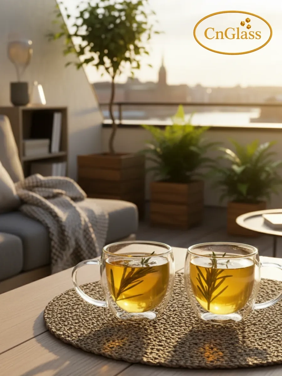 Cnglass Kapimino İçin Çift Duvarlı Bardak Seti 250 Ml 2 Adet 164729310 Beyaz