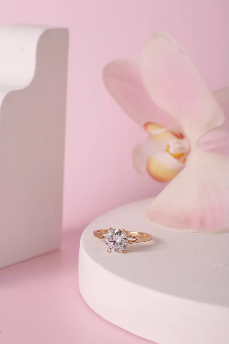 Xuping İnce Taşlı Altın Kaplama Nişan Yüzüğü 219968934 Diğer