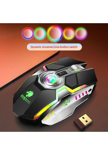 G80 Kablosuz Oyun Faresi Şarj Edilebilir Sessiz Oyun Faresi