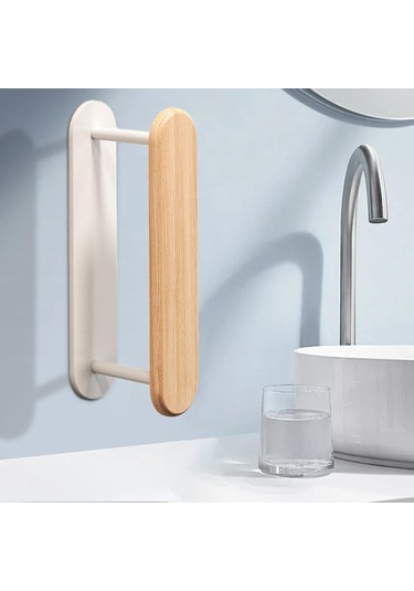 Homyl Çamaşır Makinesi Odası Için Giysi Askısı Düzenleyici Ahşap Rengi Diğer