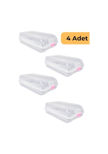 Bay Ayakkabı Koruma Kutusu, 4'lü Set Çok Renkli