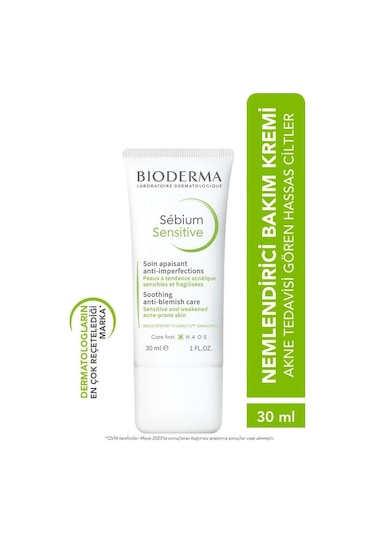 Bioderma Sebium Sensitive Hassas ve Düzensiz Ciltler için Krem 30 ML