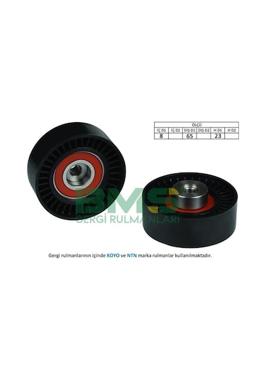 BMS 241 Alternatör Gergi Rulmanı Doblo-Bravo II-Linea-Palio-Panda-Albea-Uno-Alfa Mıto 1.2-1.4