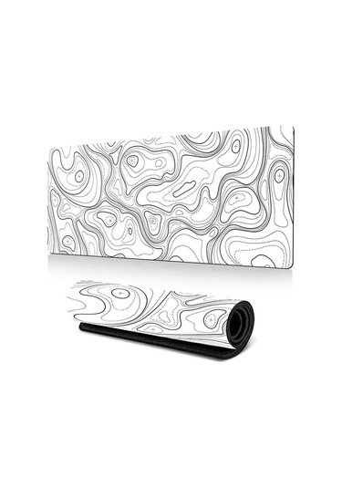 Cbtx 400 900 2mm Soyut Desen Büyük Mouse Pad Kauçuk Bilgisayar Masaüstü Mat - Line-32