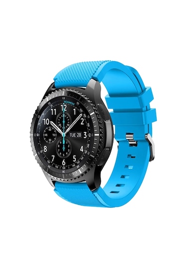 E2M HUAWEI WATCH 20MM KRD-12 FRONTİER SİLİKON GÖK