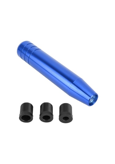 Sones Evrensel Uzun Şerit Şekli Araba Vites Topuzu Modifiye Vites Kolu Topuzu, Uzunluk: 13cm Mavi