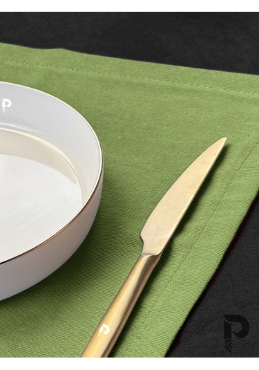 Zeytin Yaprağı Kumaş Peçete Daily Serisi Kadife Görünümlü Zeytin Yaprağı Diğer