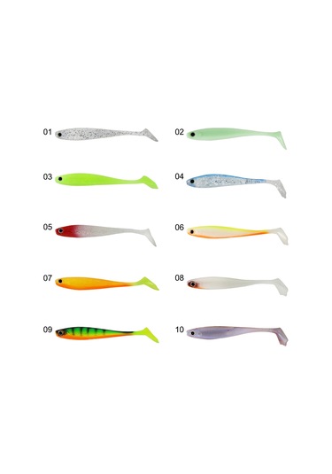 Captain 3587 Dagi Duck Shad 9cm 7gr Levrek Silikonu 5'li Paket Suni Yem