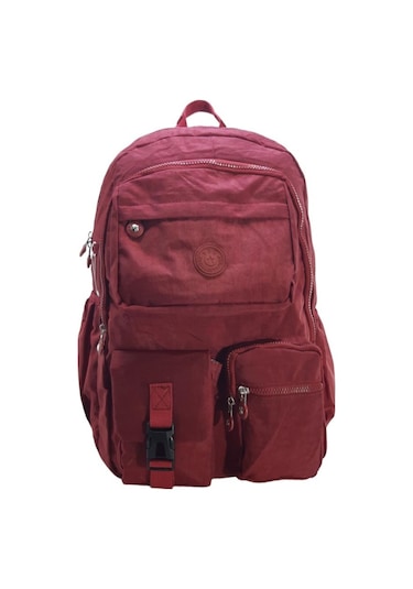 Klinkır Okul Çantası Lise Ortaokul Üniversite Kadın Sırt Çantası Hafif Kumaş Çok Cepli 001