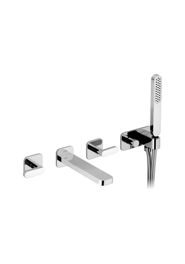 İtalyan Webert Living El Duşlu Ankastre Banyo Bataryası Krom