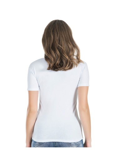 Yarım Kol Bisiklet Yaka Kadın Tişört 228 Gri