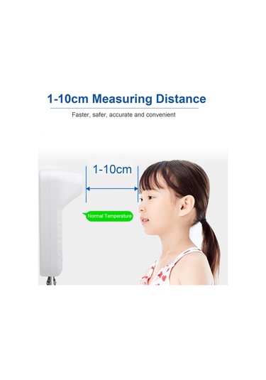 Ruicoo K3x Duvar Montajlı Entegre Isı Ölçer - Dokunmadan Entegre Sıcaklık Ölçümü, 6 Dilli Sesli Bildirim, 3 Renkli Alarm, 50 Kayıt Pil Yok