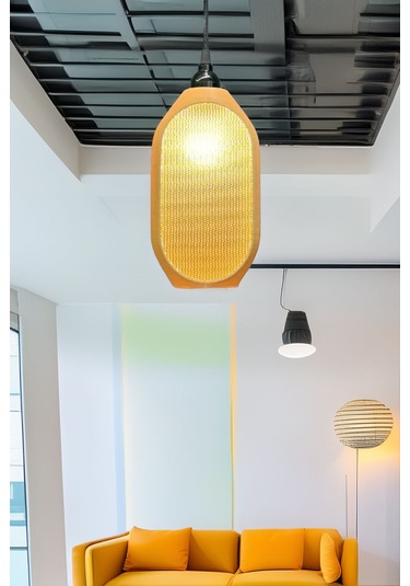 Modern Sarkıt Tekli Kovan Avize Serisi 23x27 Cm Salon Mutfak Oturma Odası Cafe Bar Çok Renkli