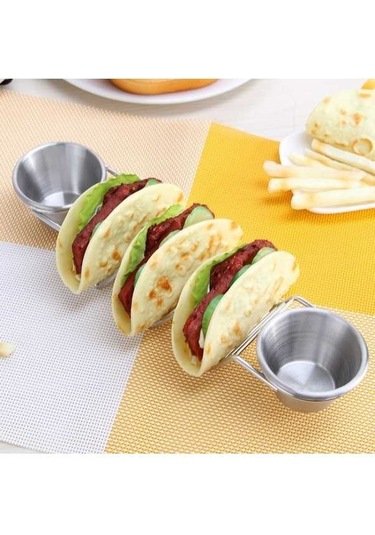 Dancemonkey Paslanmaz Çelik 304 Taco Rack, Taco Gözleme Standı