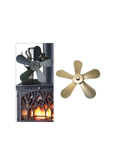 Homyl Şömine Fanı Yedek Bıçakları Isı Enerjili Bakır