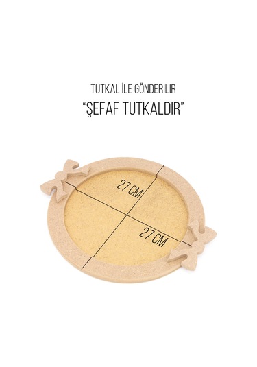 Neşeli Ahşap Ahşap Yuvarlak Fiyonklu Tepsi Orta Boy.servis Sunum Tepsisi.boyanabilir Ahşap Tepsi.kendin Boya. Boyanabilir Ham Ahşap