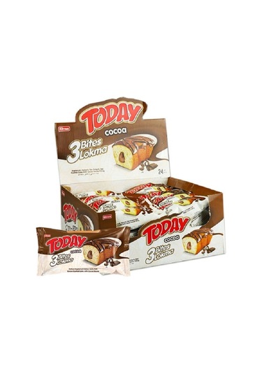 Today 3 Bites Kakaolu Kek 40 Gr. 24 Adet (1 Kutu)