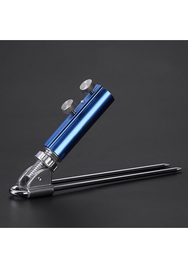 Paslanmaz Çelik Olta Tutucu Güverte Montajı Ayarlanabilir Balık Direği Destek Raf Braketi - Mavi