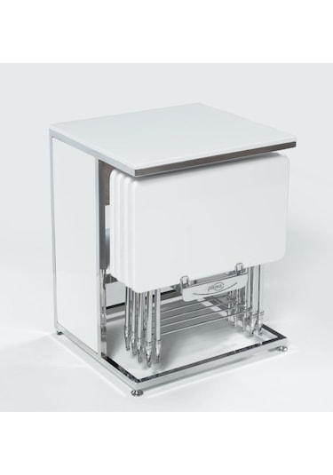 Pikma Dresuarlı Servis Sehpası Beyaz