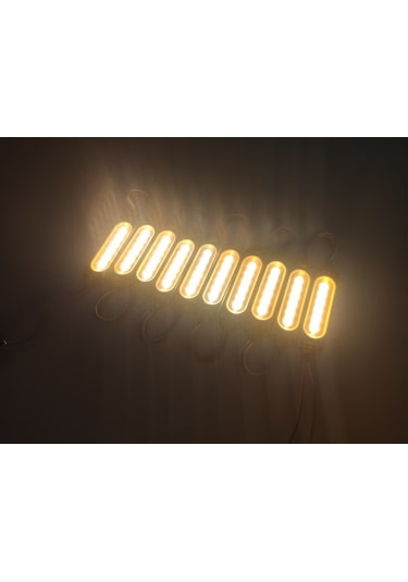 Replax Parmak Cob Led Sarı 12 Volt Su Geçirmez 10,lu 3m Bantlı
