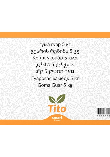 Guar Gam E412 Gıda Tipi 5 Kg