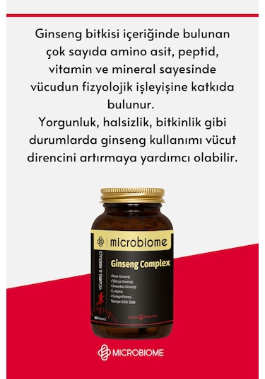 Microbiome Ginseng Complex 30 Kapsül
