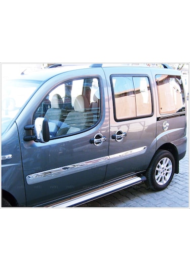 Fiat Doblo Krom Yan Kapı Çıtası Geniş 4 Kapı 2006-2010 P. Çelik
