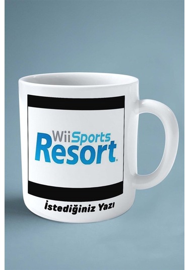 Wii Sports Oyun Baskılı Kupa Bardak Çift Taraflı Kişiye Özel Model 5 Çok Renkli