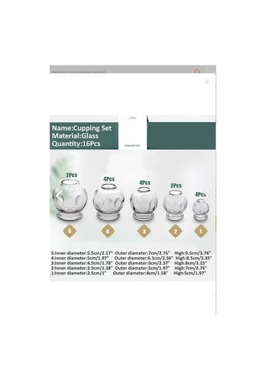 Medikaltec Cam Masaj Kupa Seti 16 Adet 4 Pcs 3