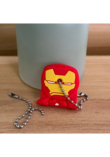 Mınıso 46 Modelli Toptan Anime Anahtarlık Kapağı - Minnie Karikatür Taşınabilir Anahtarlık Tutucu Koyu Sarı Kırmızı